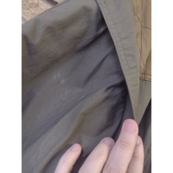 Vintage Urban Equipment Green Military Style Bomber Aviator Jacket W Hood Sz L - Picture 12 of 16